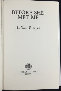 Before She Met Me (Jonathan Cape, 1991): Title Page