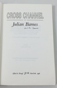 Cross Channel Uncorrected Proof (Alfred A. Knopf, 1996): Title Page