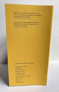Back Flap of Portuguese edition of Changing My Mind by Julian Barnes 