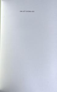 Preliminary Pages of Swedish translation of Julian Barnes's Changing My Mind