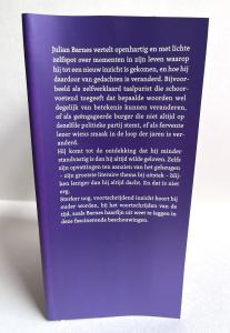 Front Flap of the Dutch translation of Changing My Mind by Julian Barnes