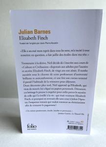Back Cover of the French translation of Elizabeth Finch by Julian Barnes