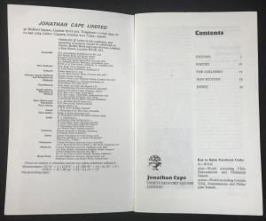 Publisher information and table of contents