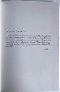 Preliminary Pages of the Spanish translation of Flaubert's Parrot by Julian Barnes