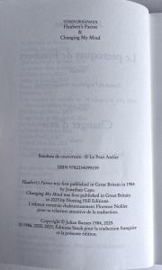 Copyright Page of French translation by Julian Barnes