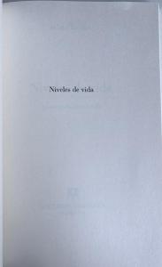 Preliminary Page of the 3rd Spanish edition of Levels of Life by Julian Barnes