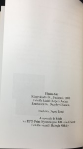 Szerelem meg miegymás (Ulpius-ház, 2001; Hungarian): End page