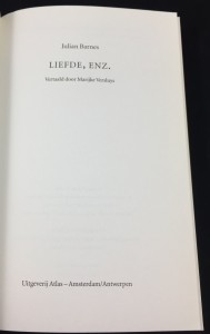 Liefde, enz. (Atlas, 2001; Dutch): Title Page