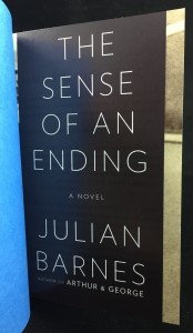 The Sense of an Ending | Blue U.S. Proof (Knopf, 2011): Provisional Jacket