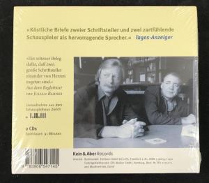 Back of CD Cover with Blurb by Julian Barnes