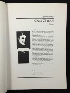 Cross Channel Uncorrected Proof Galley (Knopf, 1996): Promo Page