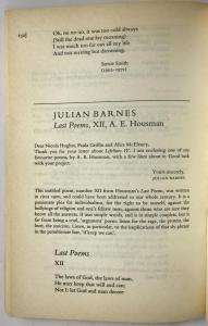 Julian Barnes Entry