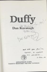 Title Page Inscribed by Julian Barnes and Dan Kavanagh