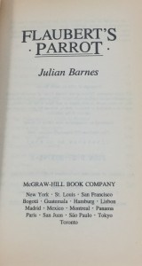Flaubert's Parrot (McGraw-Hill, 1985): Title Page