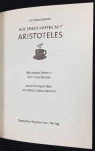 Auf Einen Kaffee Mit Aristoteles: Title Page