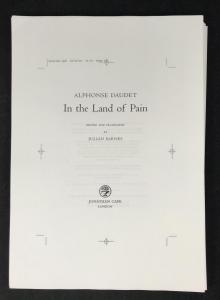 In the Land of Pain: Unbound Proof: Title Page