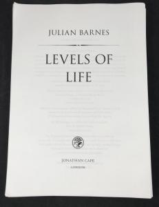 Levels of Life (Unbound Proof): Title Page