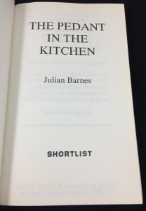 The Pedant in the Kitchen (AudioGO, 2012; Large Print): Title Page