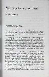 Beginning of Julian Barnes's Piece
