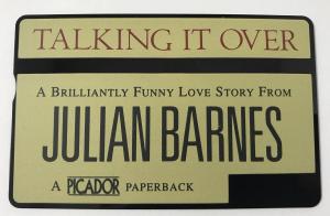 Front of BT Phonecard Featuring Julian Barnes's Novel Talking It Over